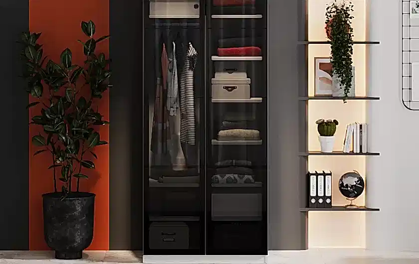 Plus 2 Adet Camlı Kapak Siyah
