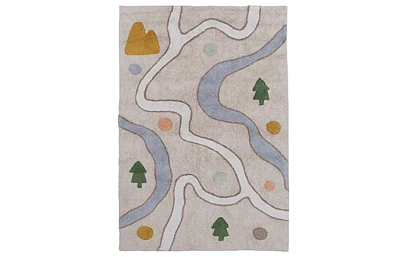 Furry Map Halı (120x180 cm)